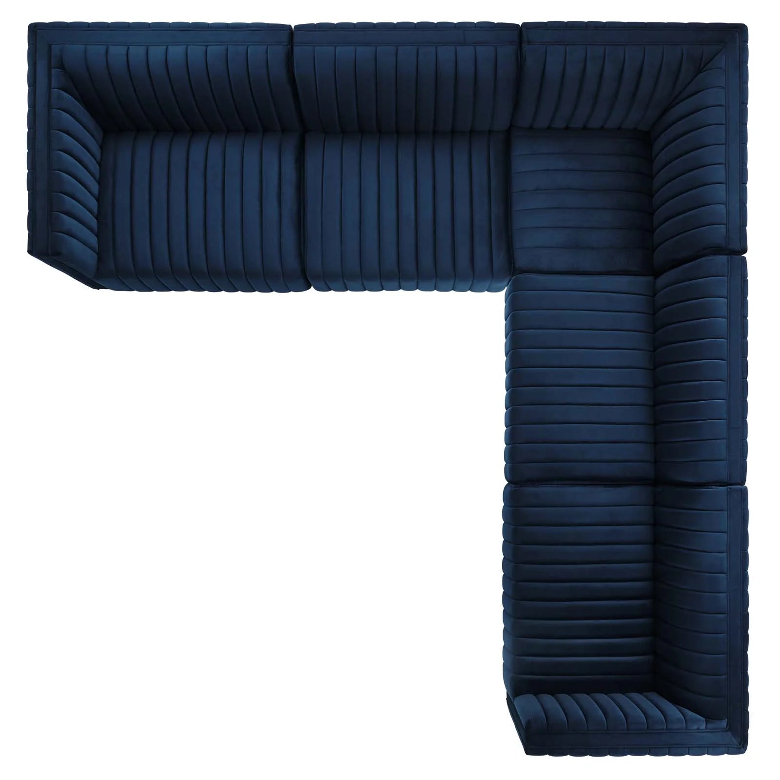 5-Piece Performance Velvet Sectional B60636