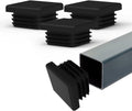 2 Inch Square Black Plastic Plug Insert (50 Pack) L972227