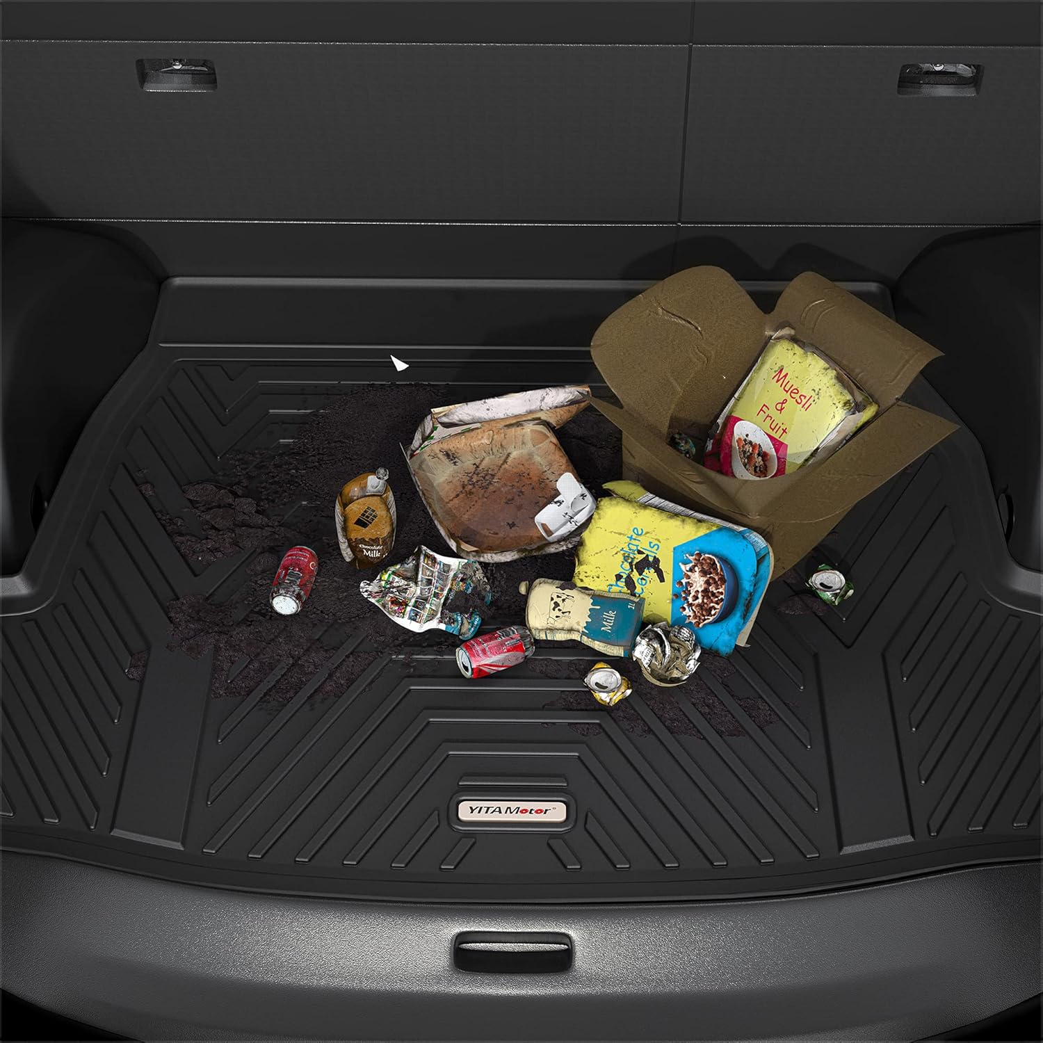 Black TPE Cargo Trunk Liner Pack of 2 C66745