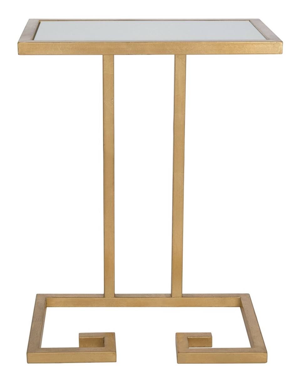Gold/White Accent Table Z571