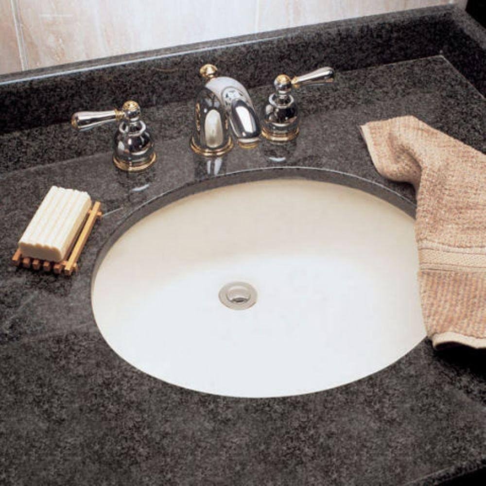 White Undermount Bathroom Sink P852