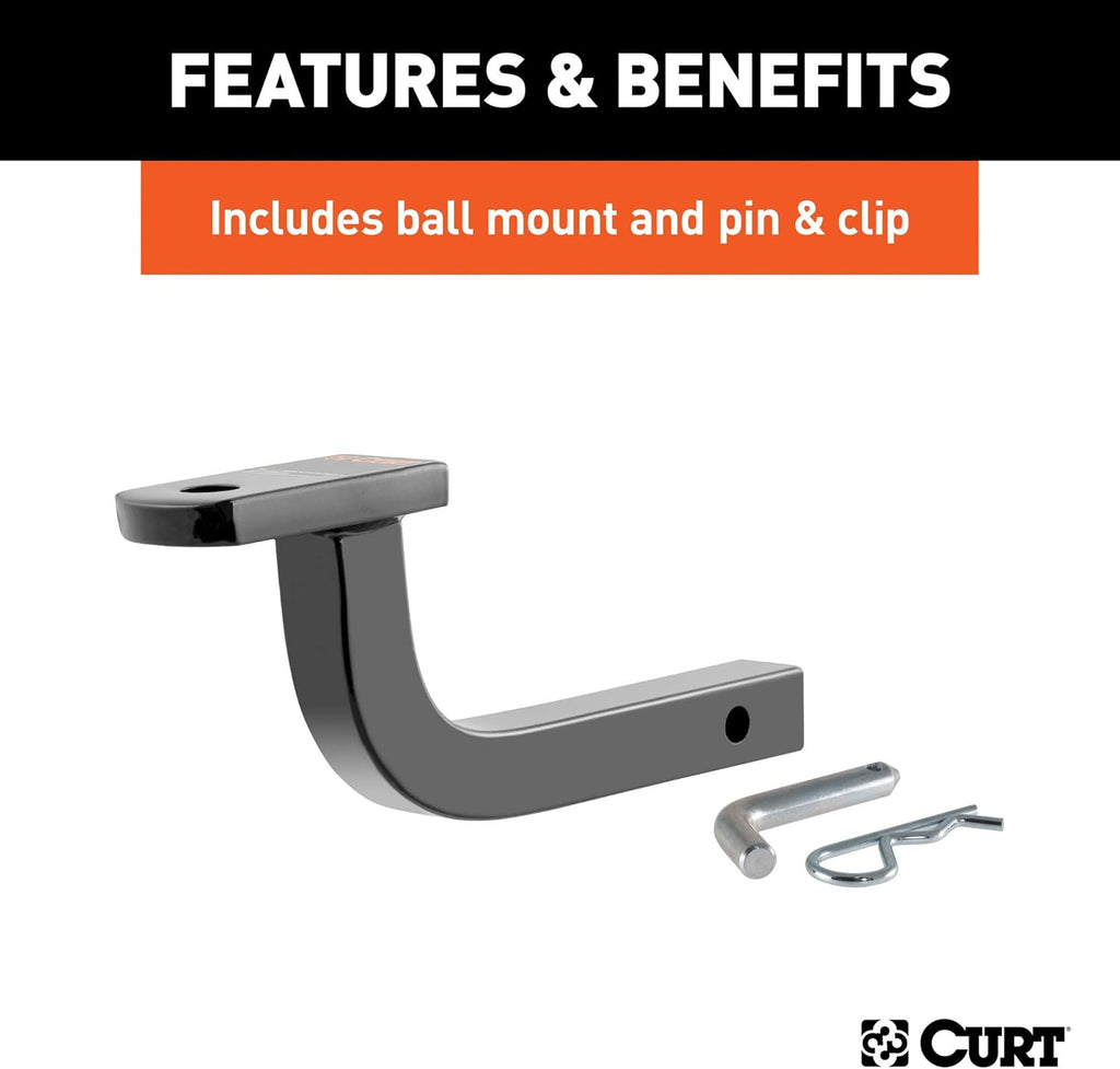 Class 2 Trailer Hitch with Ball Mount, 1-1/4-Inch Receiver L555