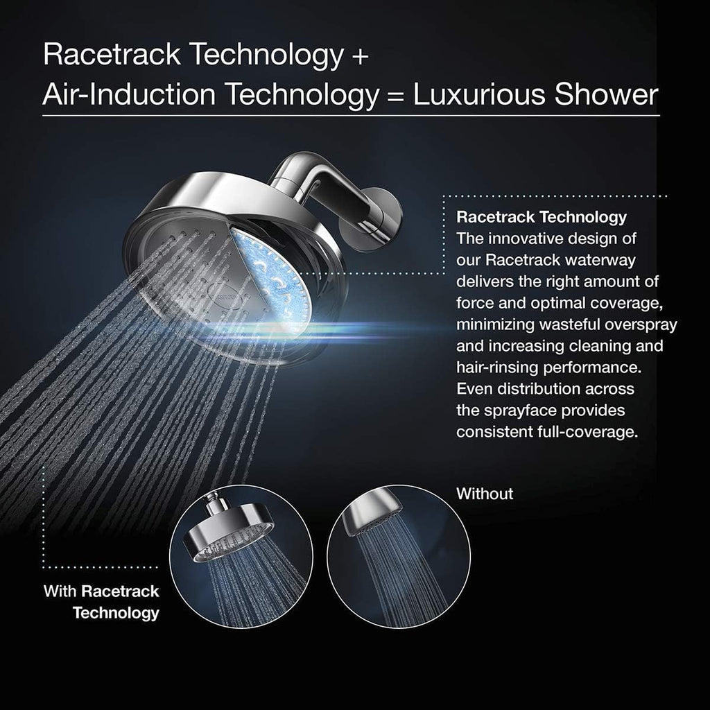 Vibrant Brushed Moderne Brass Handheld Showerhead U947