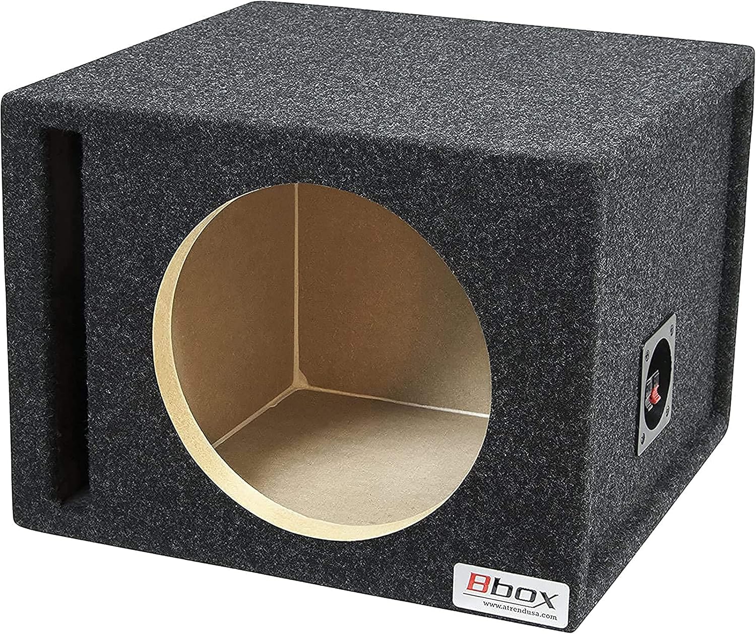 Single 10" Vented Carpeted Subwoofer Enclosure I808
