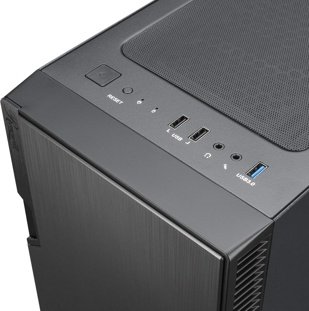 Rosewill FBM-X2 Micro ATX Mini Tower PC Computer Case with 1 Pre-Installed Fan Pack of 2 T757474