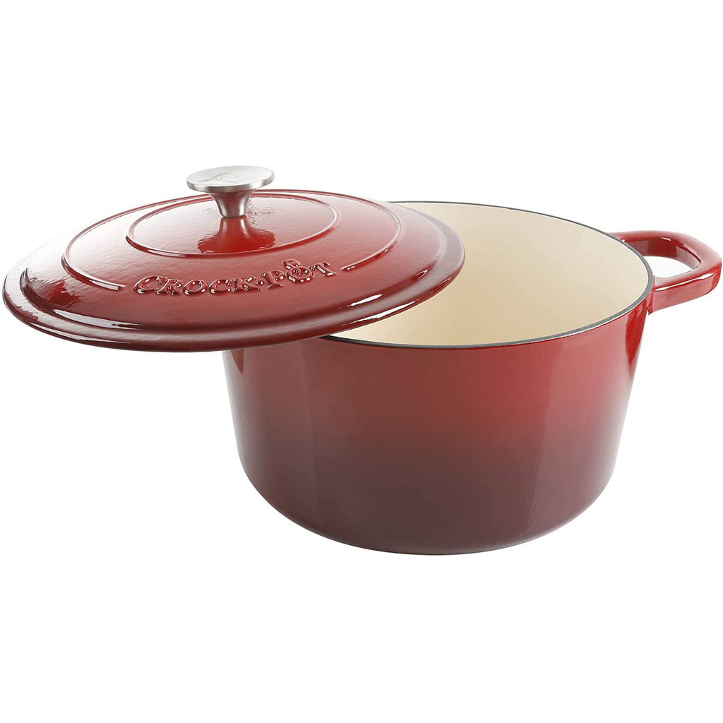 Scarlet Red 7-Quart Cast Iron Dutch Oven R290626