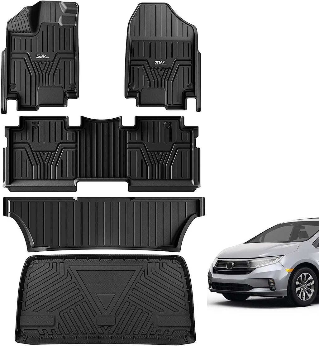 TPE All Weather Custom Fit Floor Mats and Cargo Liner Black T400186