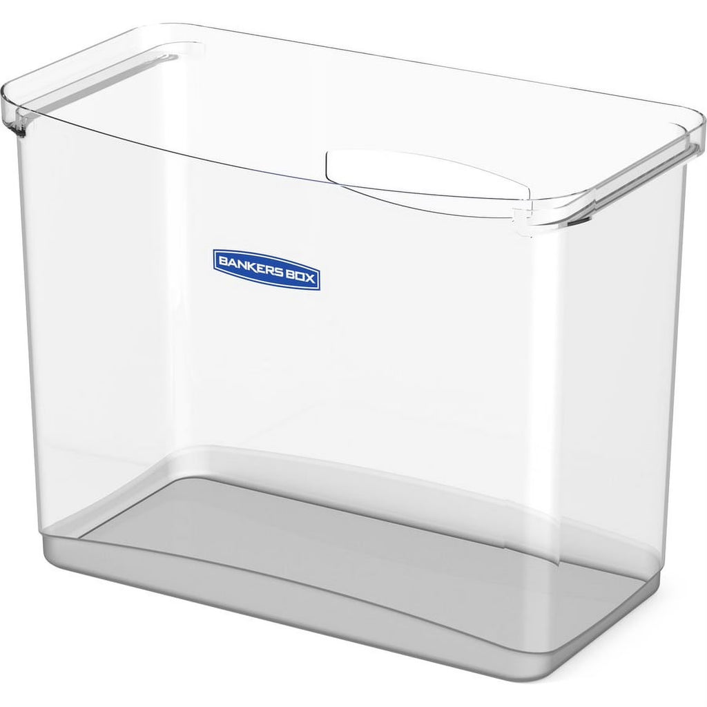Open Desktop Storage Bin with Hanging Rail and Handle, Polypropylene, Bundle of 2 K338