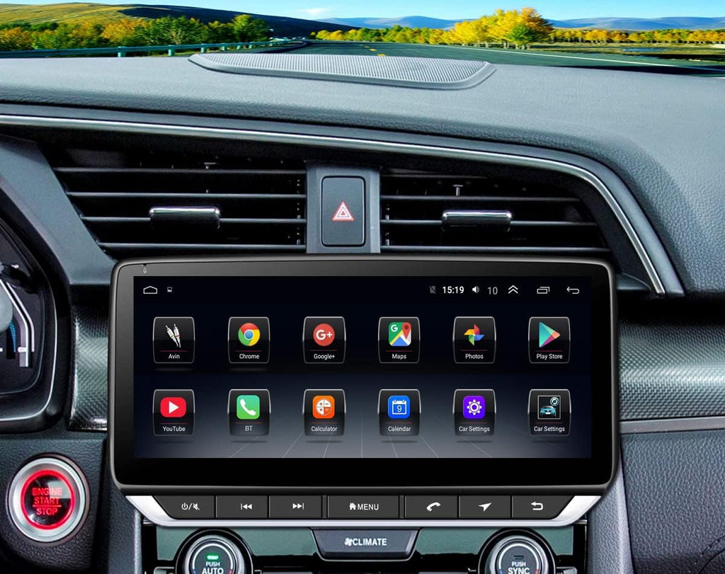 10.25inch Touch Screen Radio Replacement for Honda Civic 2016-2021 with Wireless Carplay Z439