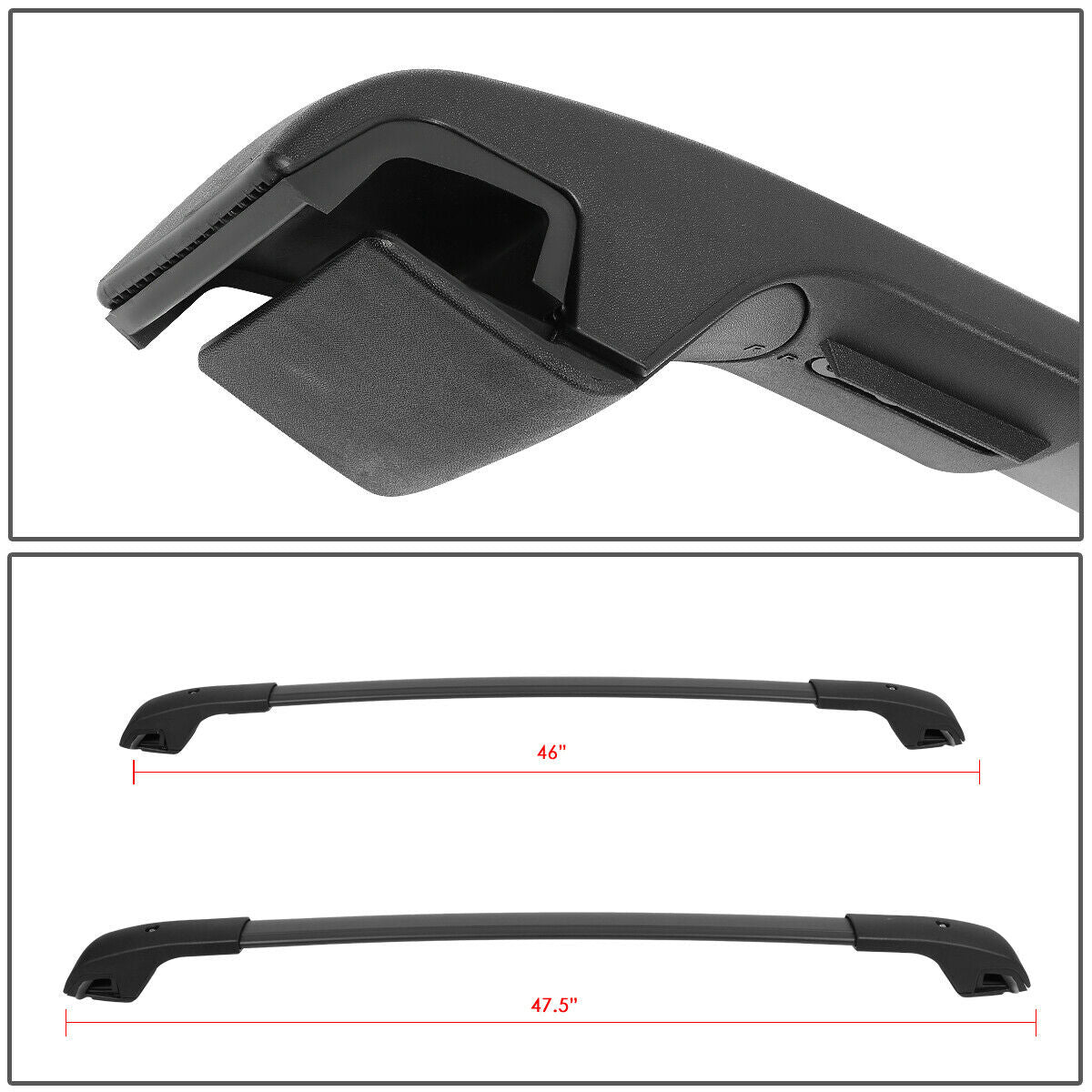 Matte Roof Rack Cross Bar Z171