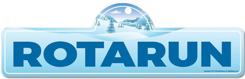 Street Sign Skiing Skier Snowboarder Décor X8702