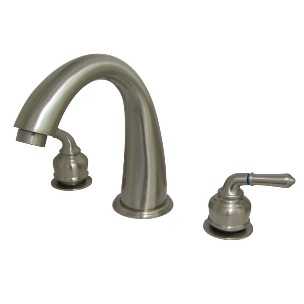 Satin Nickel Two Handle Roman Tub Filler W485681