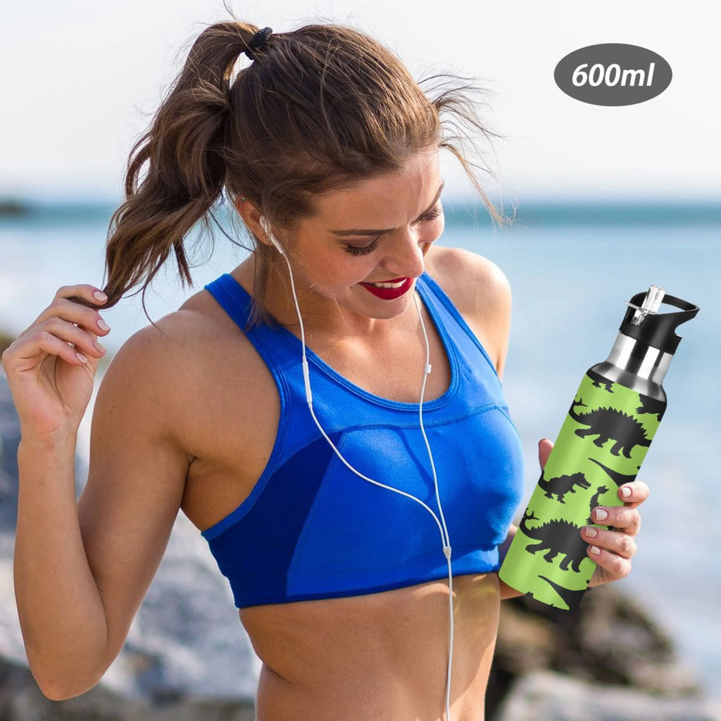 Stainless Steel Vacuum Insulated Water Bottle with Straw Lid 20 OZ T7248