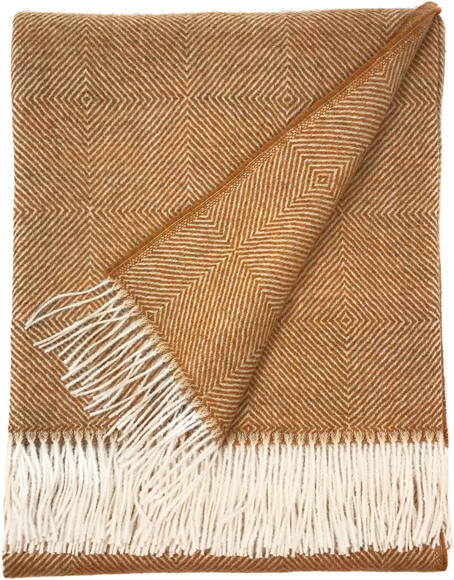 100% Pure Baby Alpaca Wool Throw Blanket B299501
