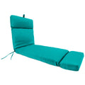 Sunbrella Canvas Outdoor Chaise Lounge Cushion with Ties F868
