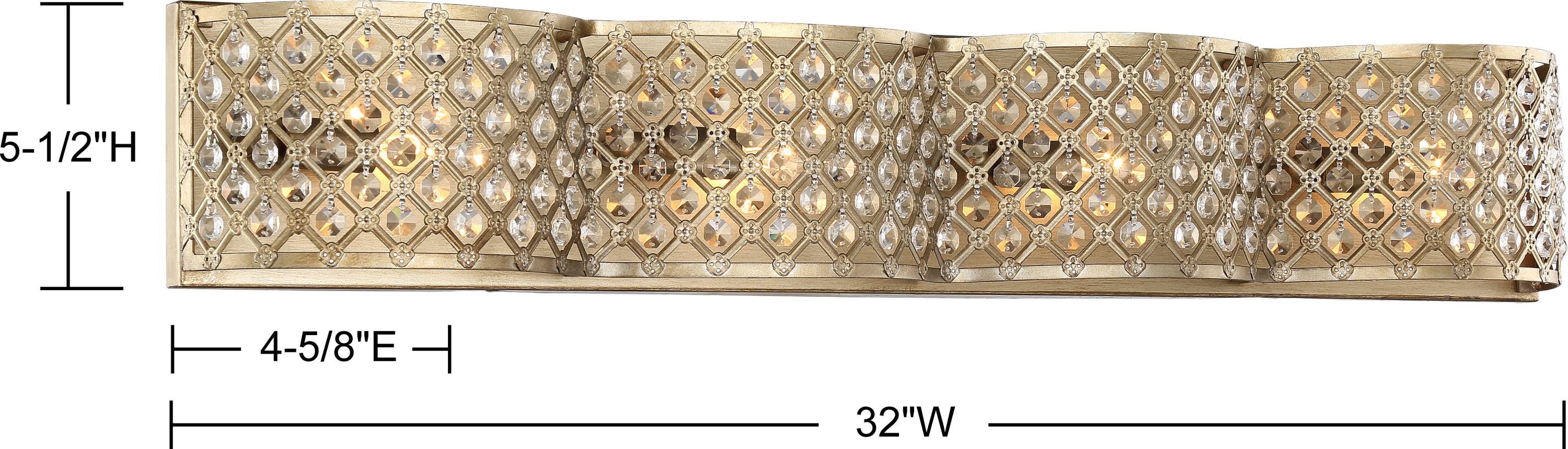 4 Light Bath Bar D689409