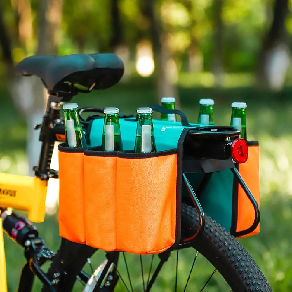 Rearseat Drink Bottle Bag Bike Water Bottle Holder Cycling Storage Bag Q211634