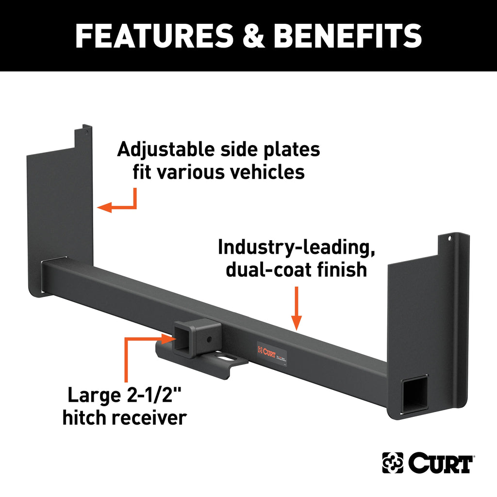 Class 5 Weld-On Hitch, 2-1/2-Inch Receiver, 18" Drop V893445