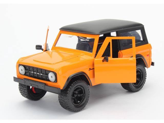 1973 Ford Bronco Orange 1/24 Diecast Model Car W19026