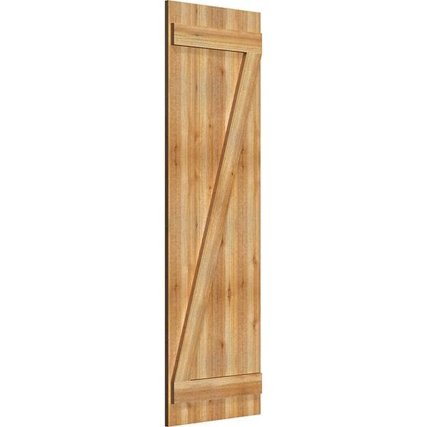 Rough Sawn Western Red Cedar Board-n-Batten Shutters P583962
