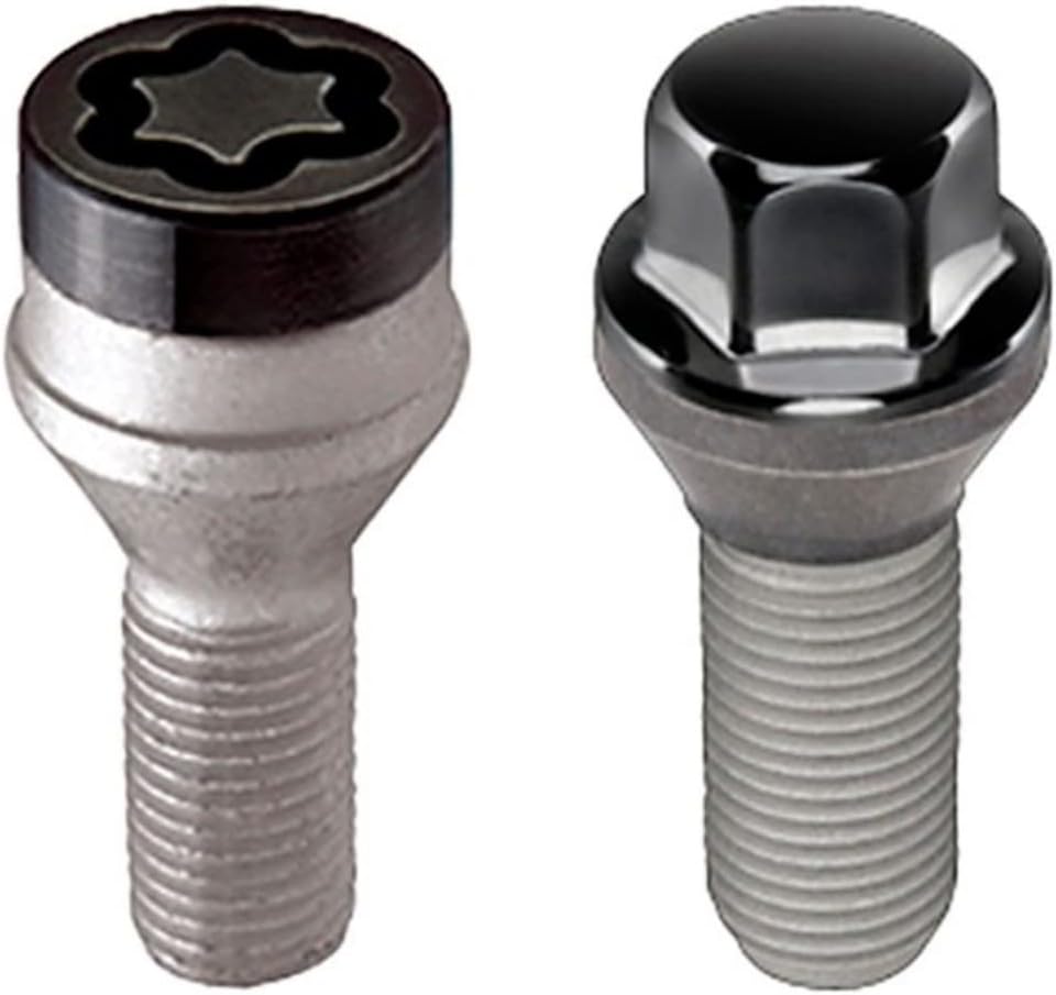 Black 5 Lug Hex Bolt Install Kit with Locks E21884