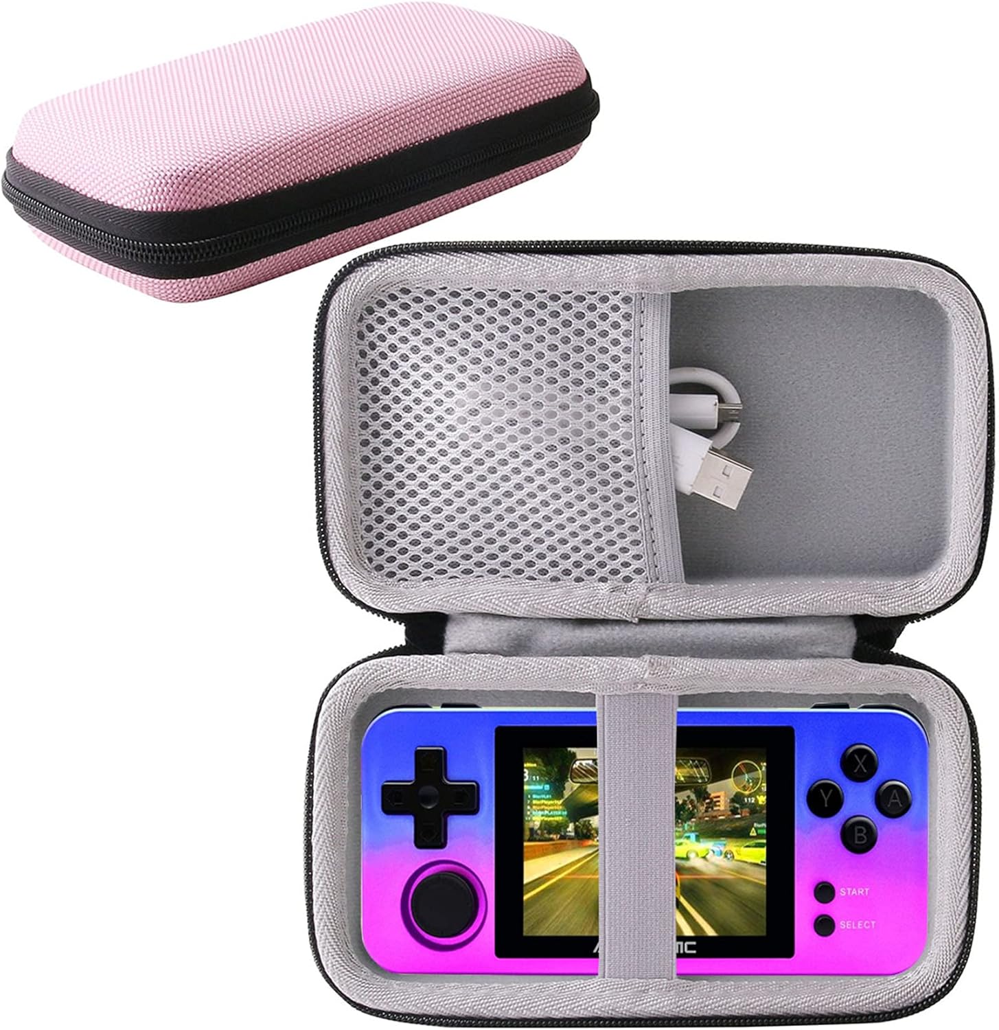 Pink Hard Carrying Case for Handheld Game Console H304