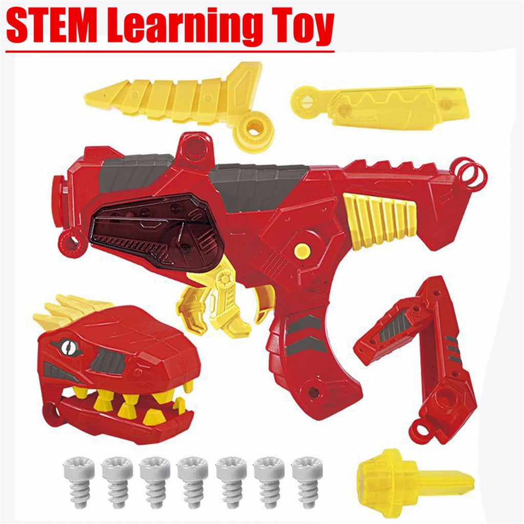 Transforming Dinosaur Toy Lights Sound 3 in 1 Charge Morpher Toy C6841