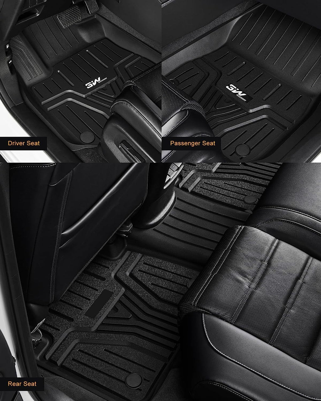 TPE All Weather Custom Fit Floor Mats and Cargo Liner Black T400186