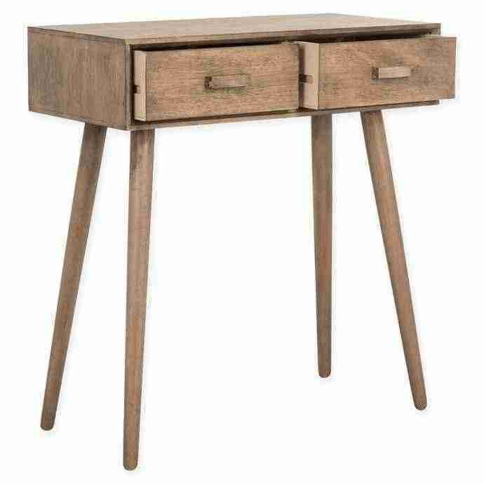 Black 2 Drawer Console W828929