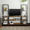 Barnwood Black Metal 3-Piece Entertainment Wall Y653316