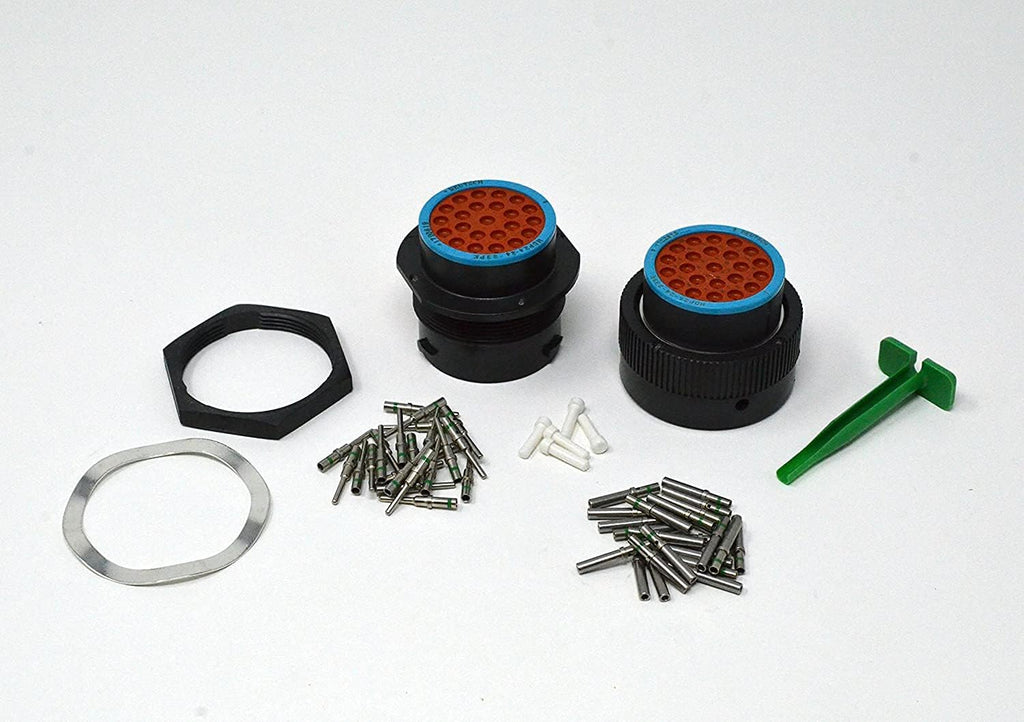 Bulkhead 23-pin Connector kit, 14-16 AWG Solid Contacts, Pack of 2 T86892
