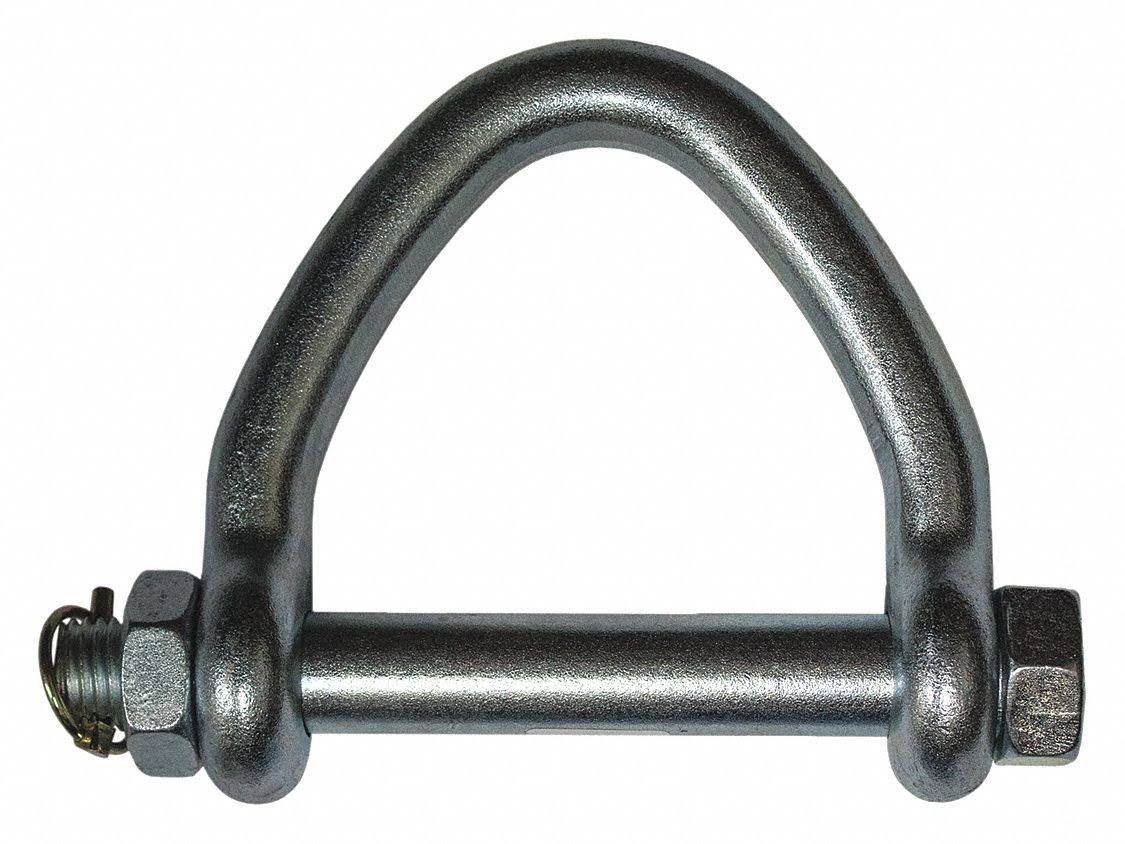 Carbon Steel Shackle, 1 in Body Size, 1 in Pin Dia. T951422