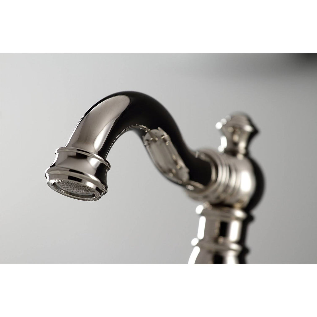 8 in. Widespread Bathroom Faucet, Polished Nickel N93015