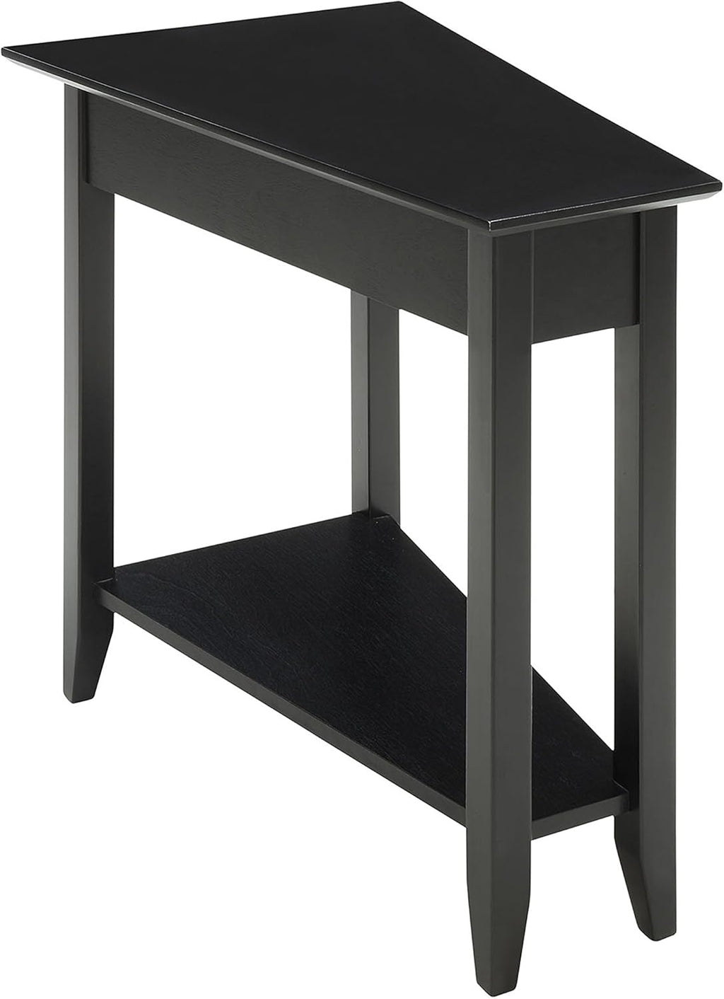 White Wedge End Table U89489