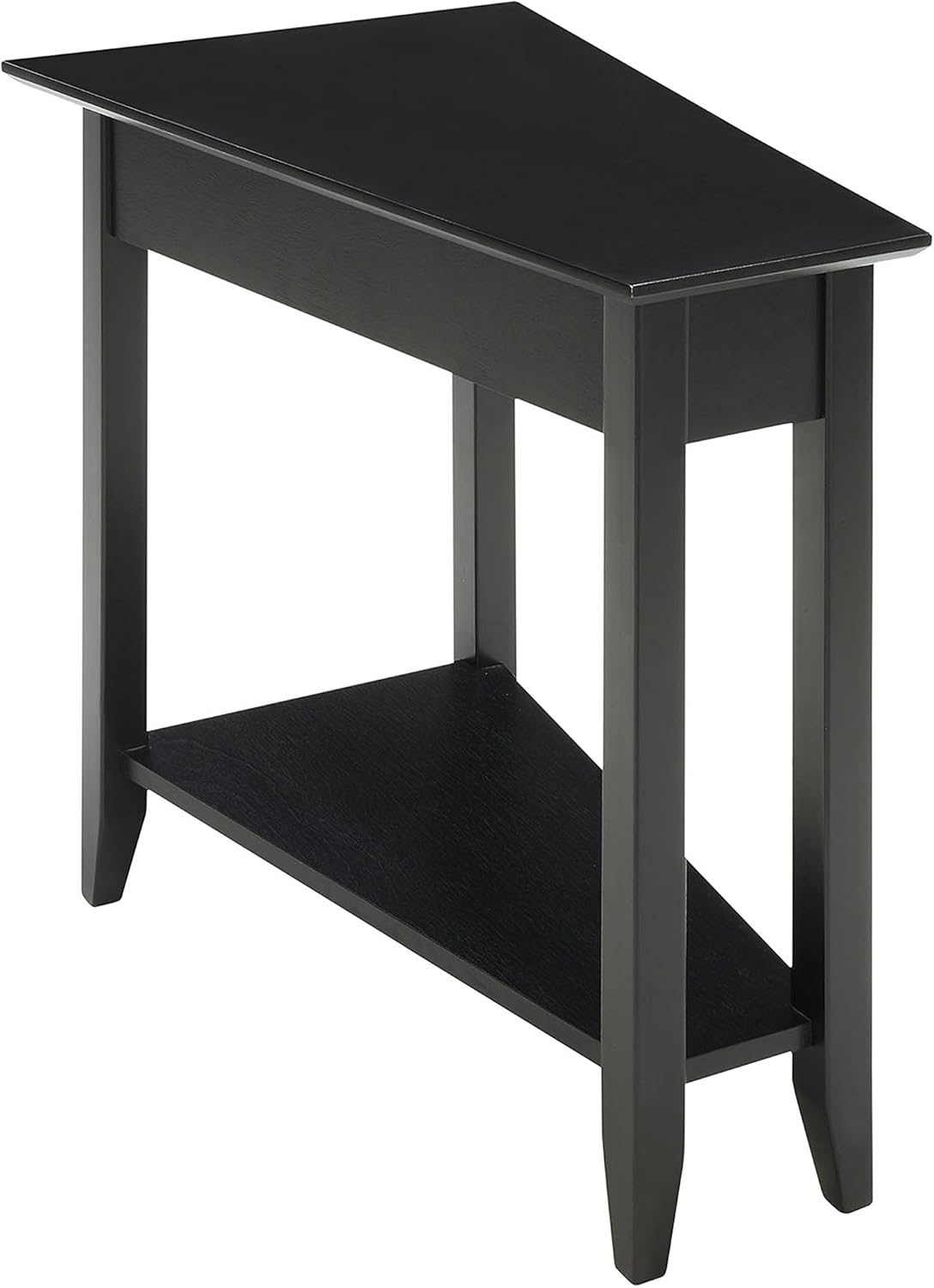 White Wedge End Table U89489