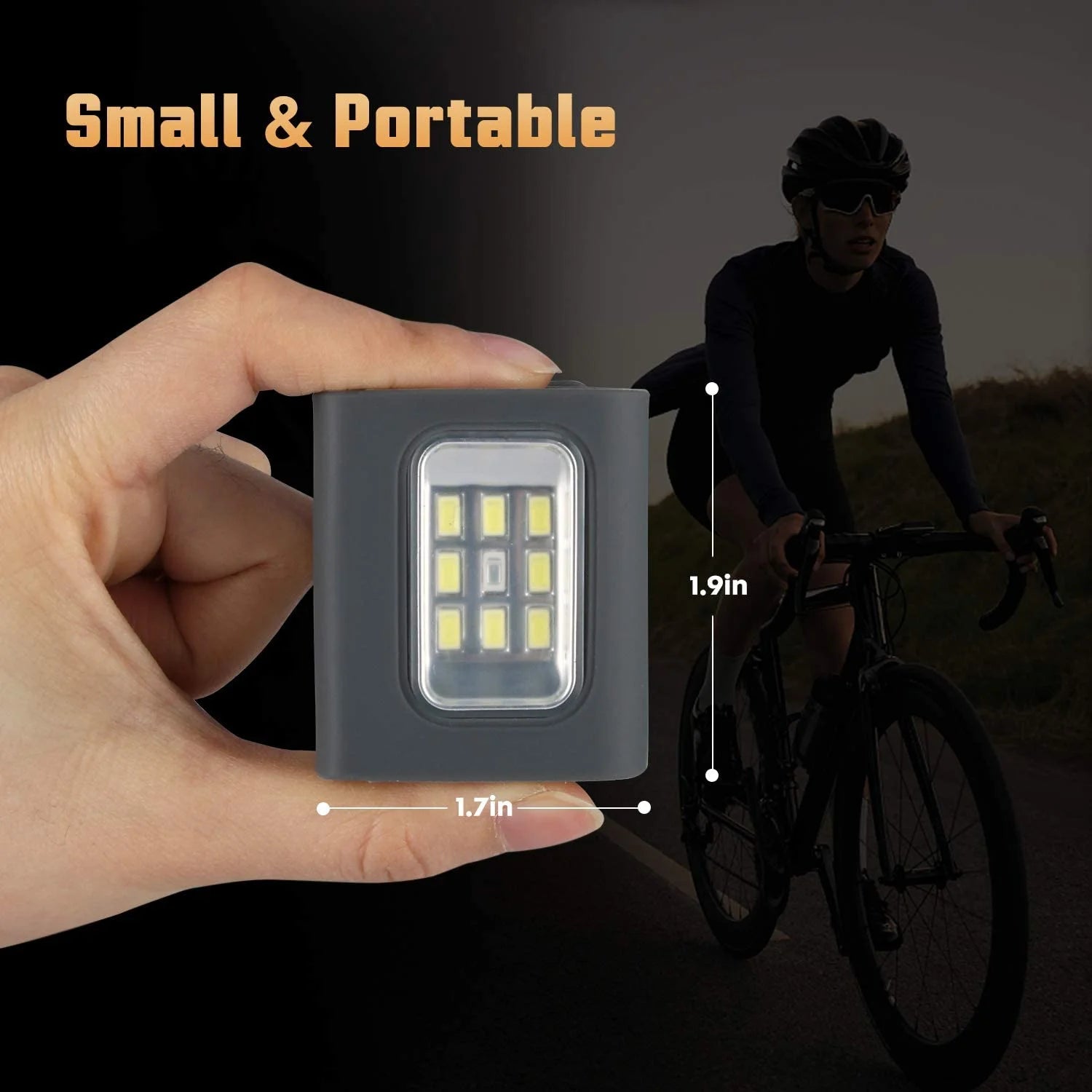 2Pack USB Rechargeable LED Clip on Running Light T33799