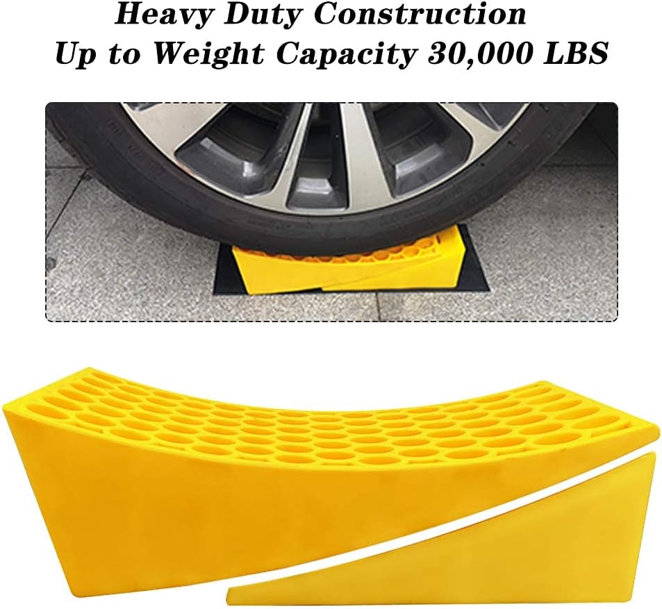 2 Pack Camper Levelers with Curved Levelers, Chocks and Non-Slip Rubber Mats K684517