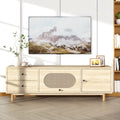 Natural Rattan TV Stand with 2 Drawers T64934