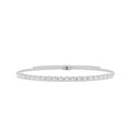 10K White Gold Diamond Tennis Bolo Bracelet B801576