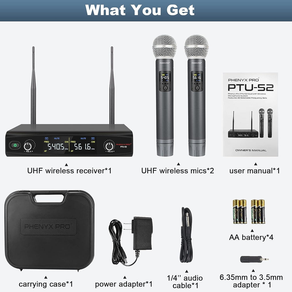 UHF Wireless Handheld Microphone System with Case P349664