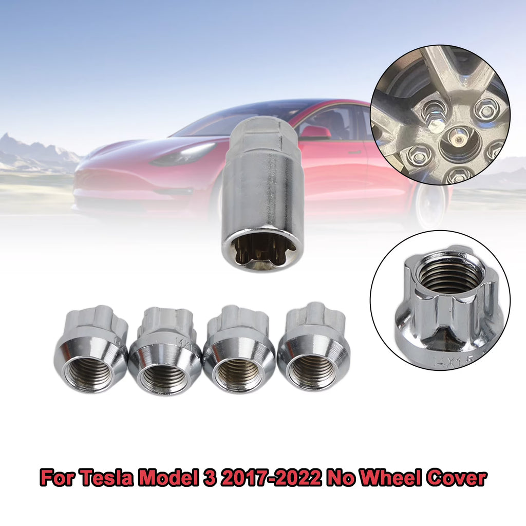 4PCS Chrome Wheel Lock Lug Nut M14x1.5 P9886