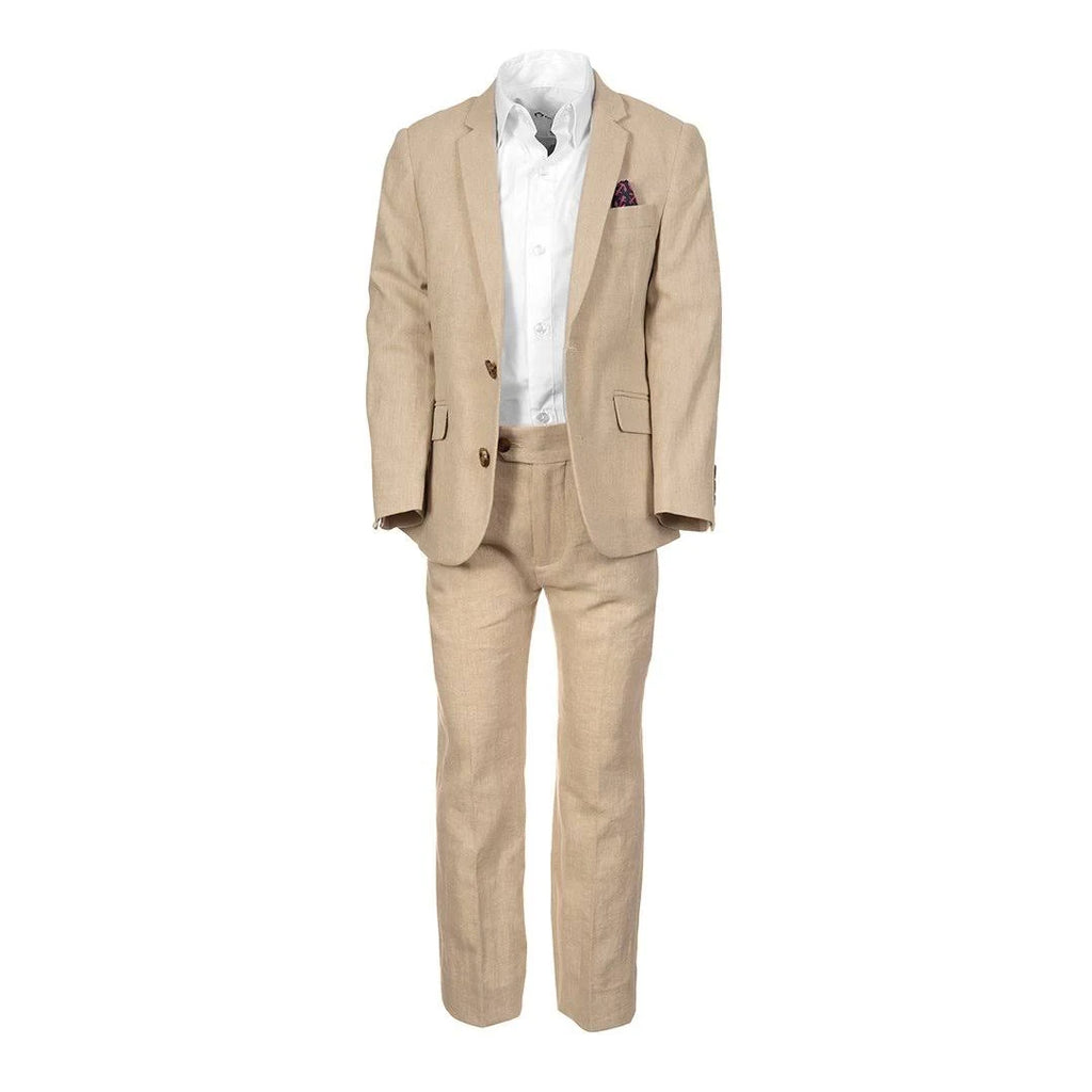 Khaki Herringbone Suit F67149