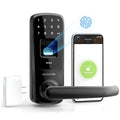 Smart Lock with WiFi Bridge, 5-in-1 Keyless Entry Electronic Door Handle with Bluetooth, Biometric O76407