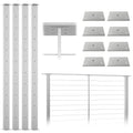 4 Pack Stainless Steel Cable Railing Post U563