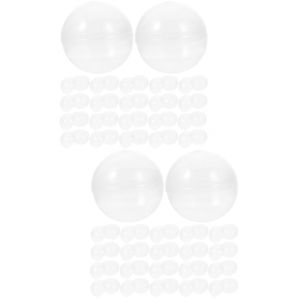 100 pcs Clear Plastic Fillable Balls C316