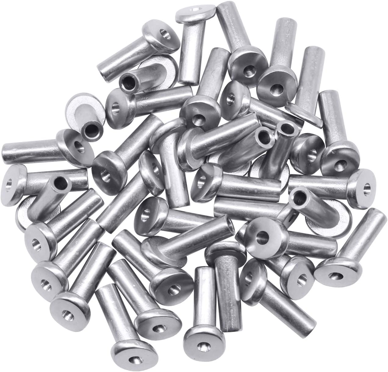 40 PCS 30 Degree Angle Cable Railing Corner Protector Sleeve for 5/32, 3/16 Wire Rope, T316 Stainless Steel G3184