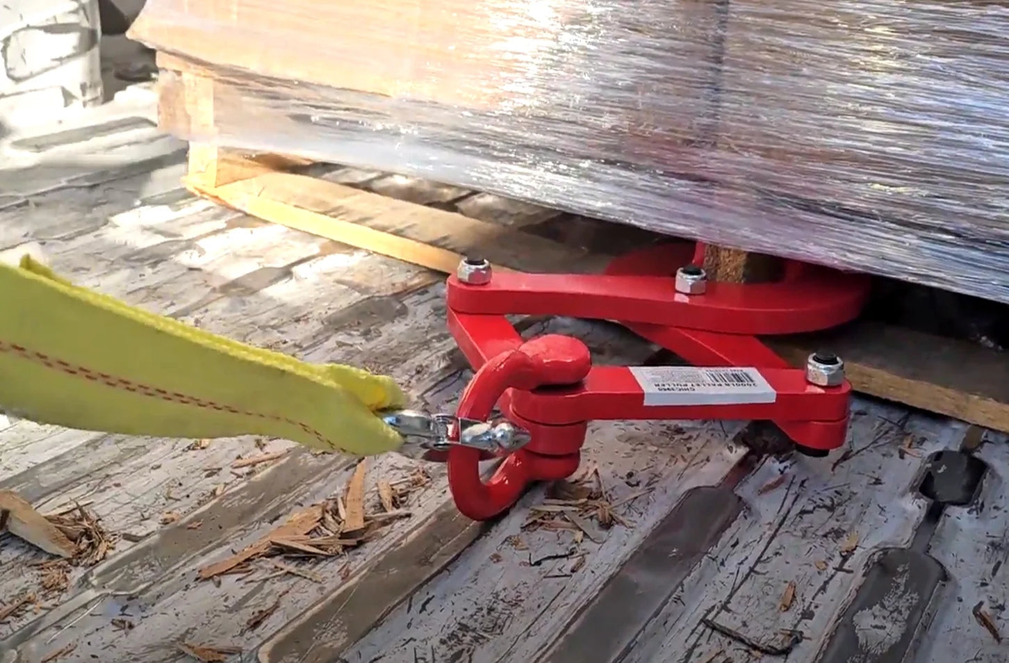 2" X 20ft Tow Strap and 2000LB Truck Pallet Puller Clamp Kit Nylon Webbing H397