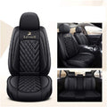 L-Black-Beige 5 Seats Full Set Car Seat Covers O8236
