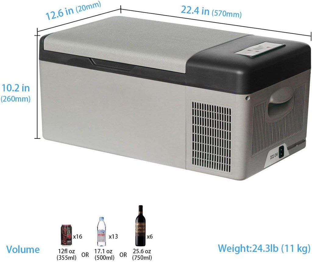 16 Quarts Portable Compressor Fridge Freezer Z99133