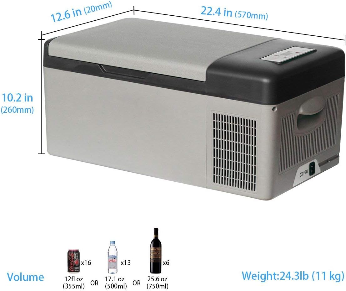 16 Quarts Portable Compressor Fridge Freezer Z99133